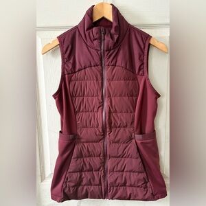 Women's Burgundy Lululemon Cassis Down For It All Puffer Vest